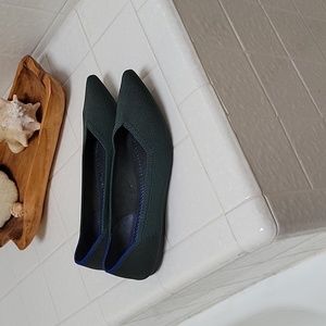 Rothys point 9.5 dark green